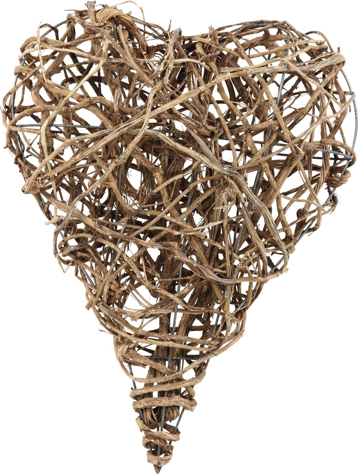 Coeur écorce nature 35cm