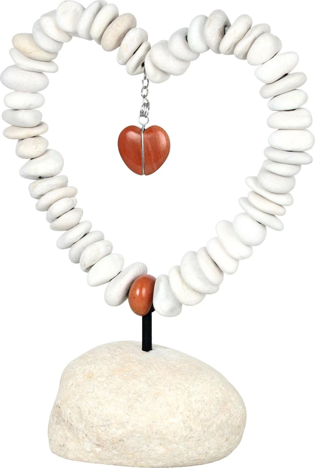 Steinherz creme auf Steinfuss