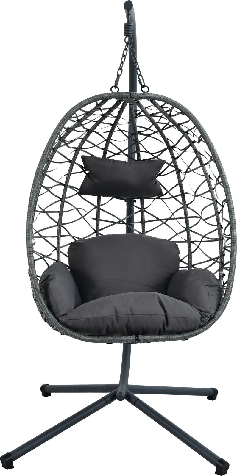 Chaise suspendue aspect rotin