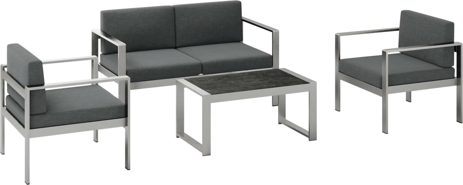 Möbelset Alu gebürstet