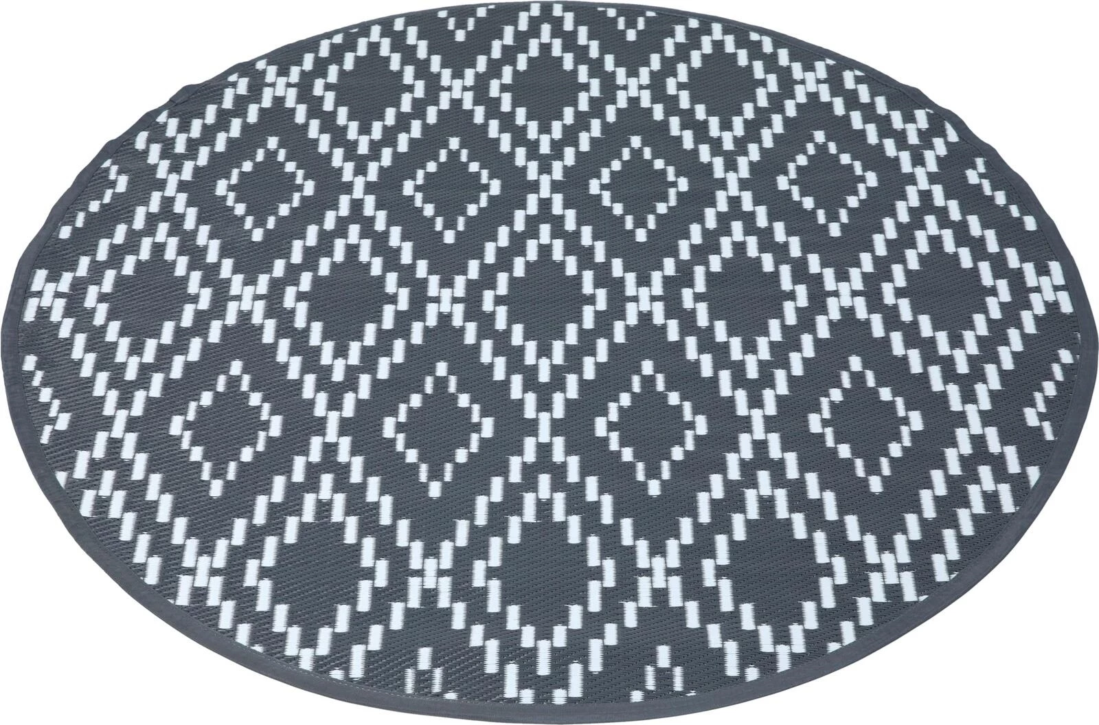 Outdoor Teppich anthra Ø 150 cm