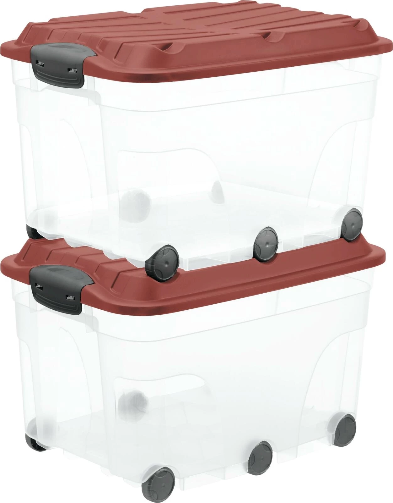 Rollboxen 57 Liter 2 St rot