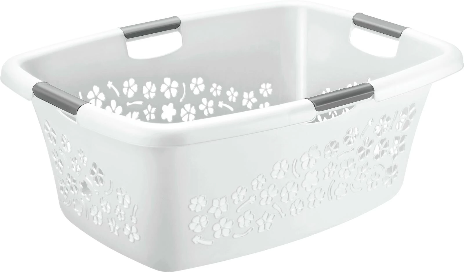 Panier à linge 50 litres blanc