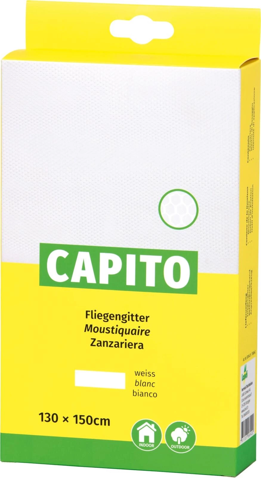 Fliegengitter weiss 130x150cm