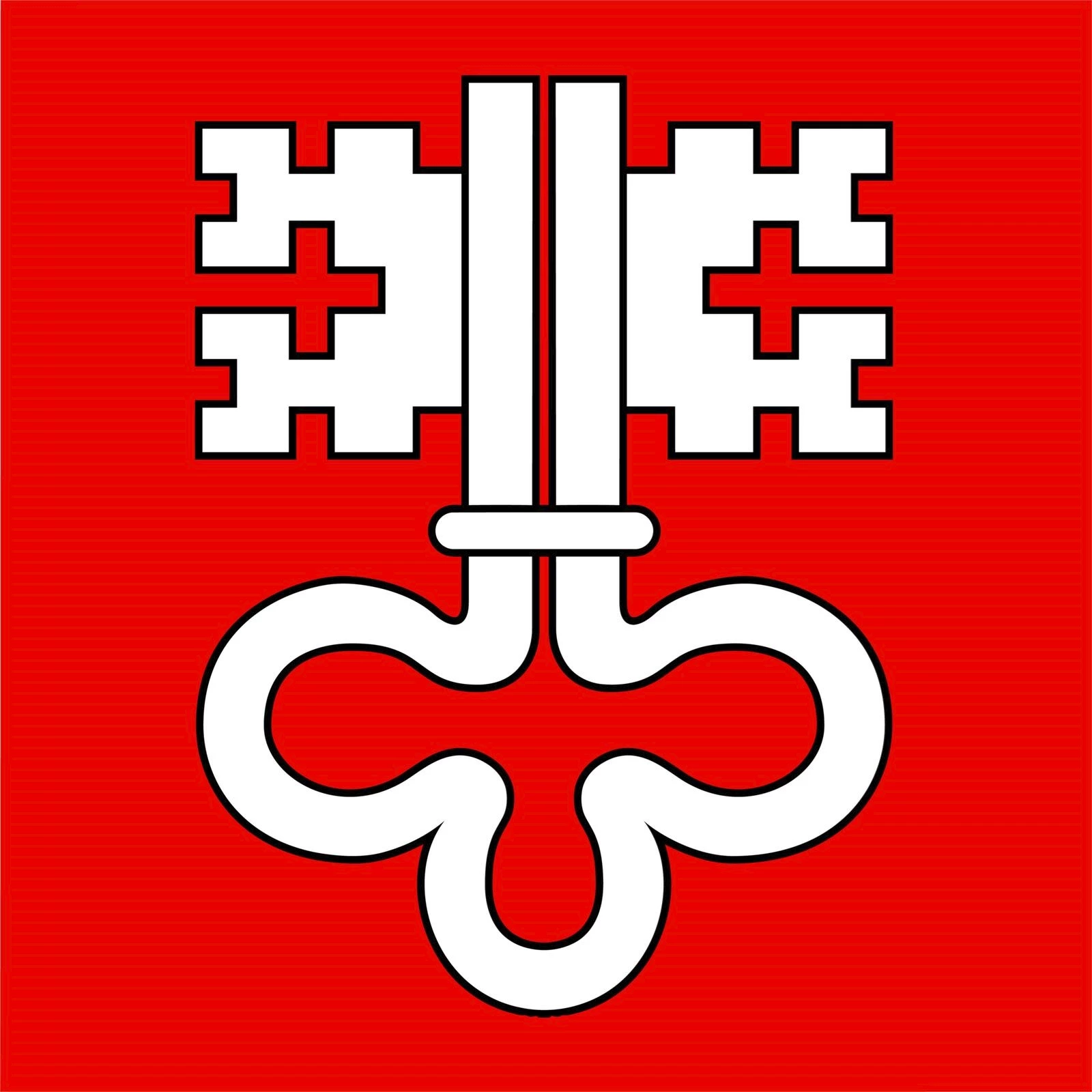 Drapeau Nidwald 150×150 cm