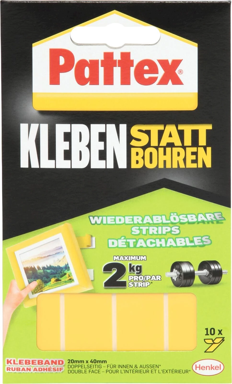 Klebestrips Pattex 10 Stück