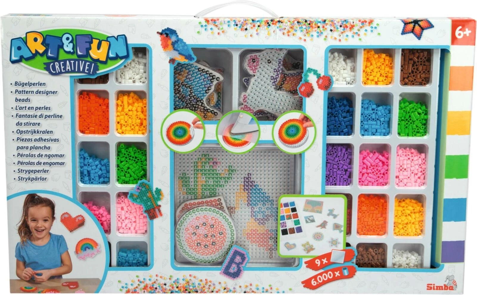 Bügelperlenset XXL 6000 Stk.