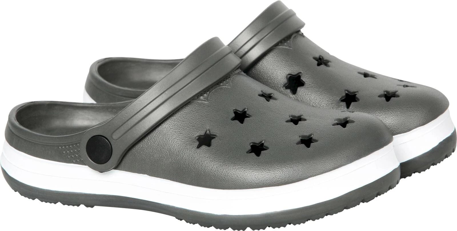 Clogs gris avec étoiles 32
