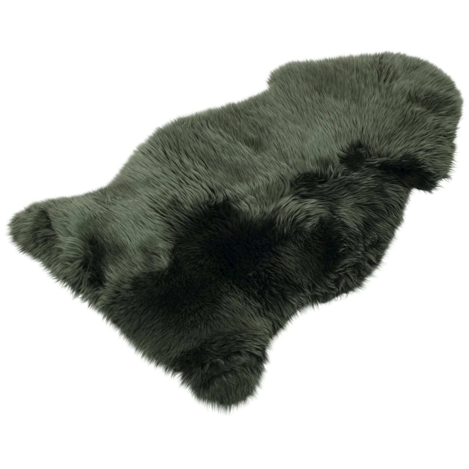 Schaffell grün 95×60cm kaufen - Tierfelle