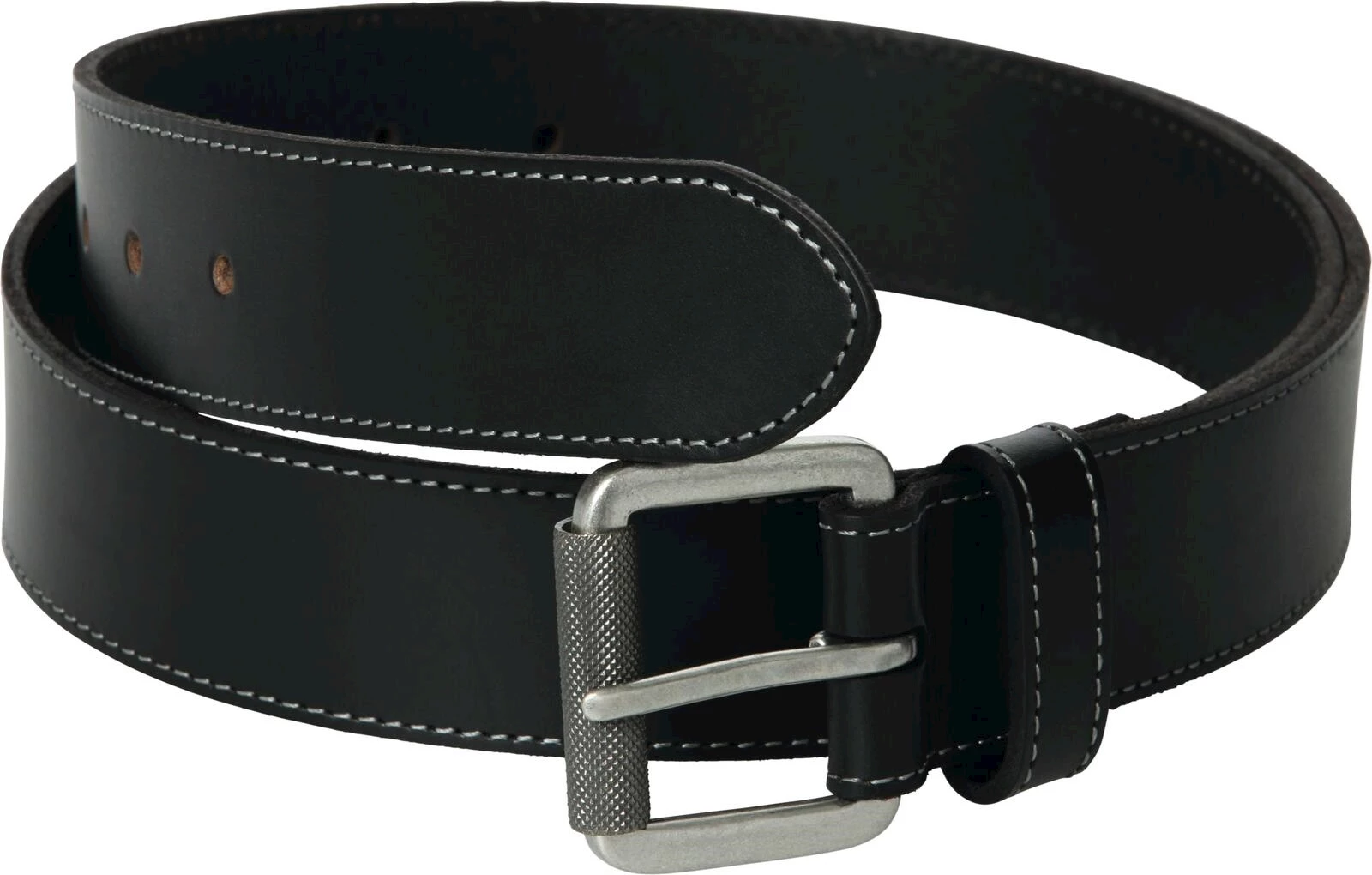 Ledergürtel schwarz 125cm