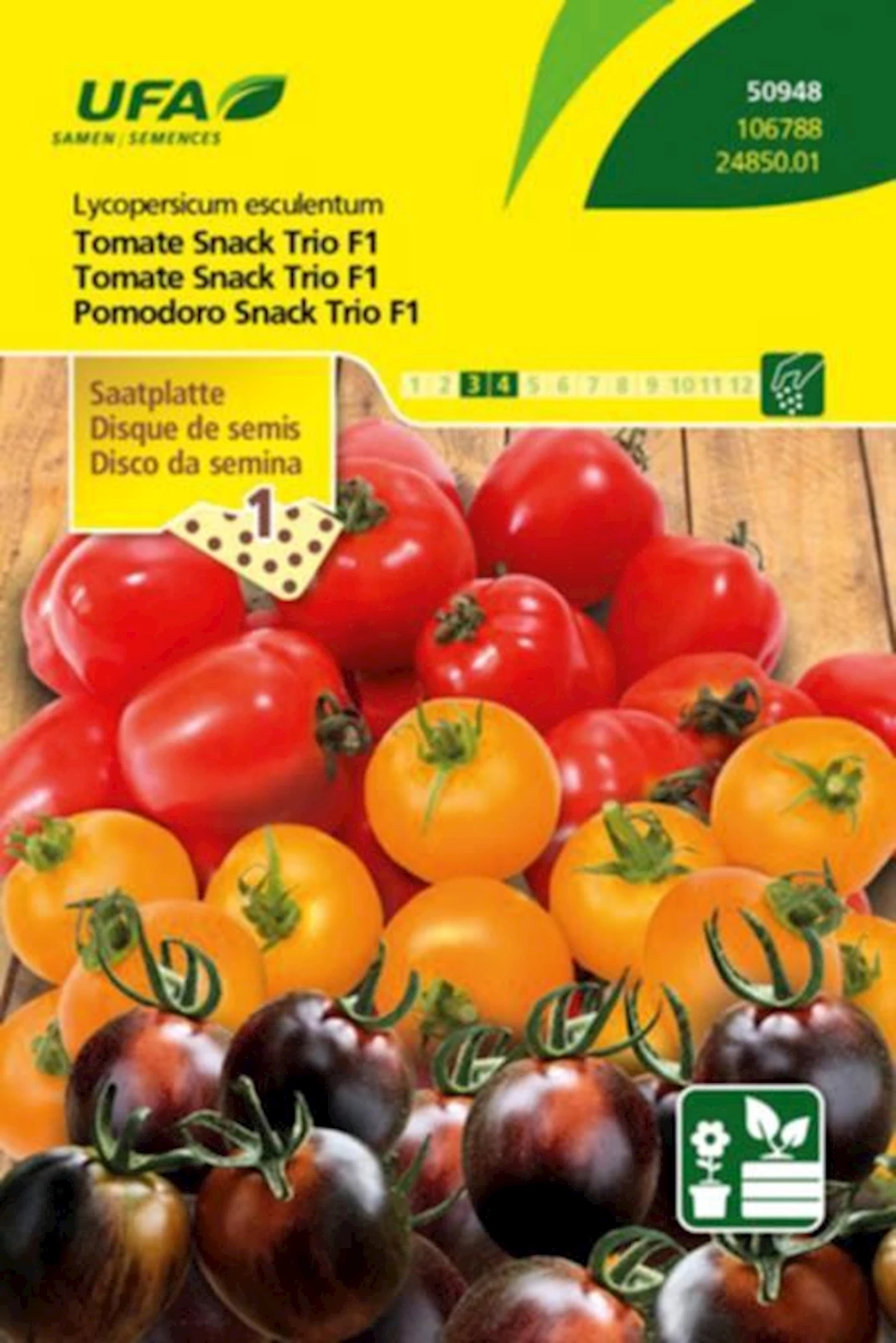Tomate Snack Trio F1 UFA - Saatplatte