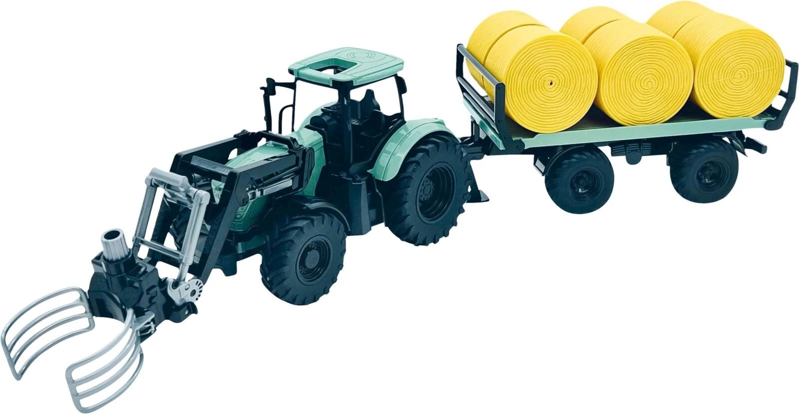 Traktor mit Rundballen