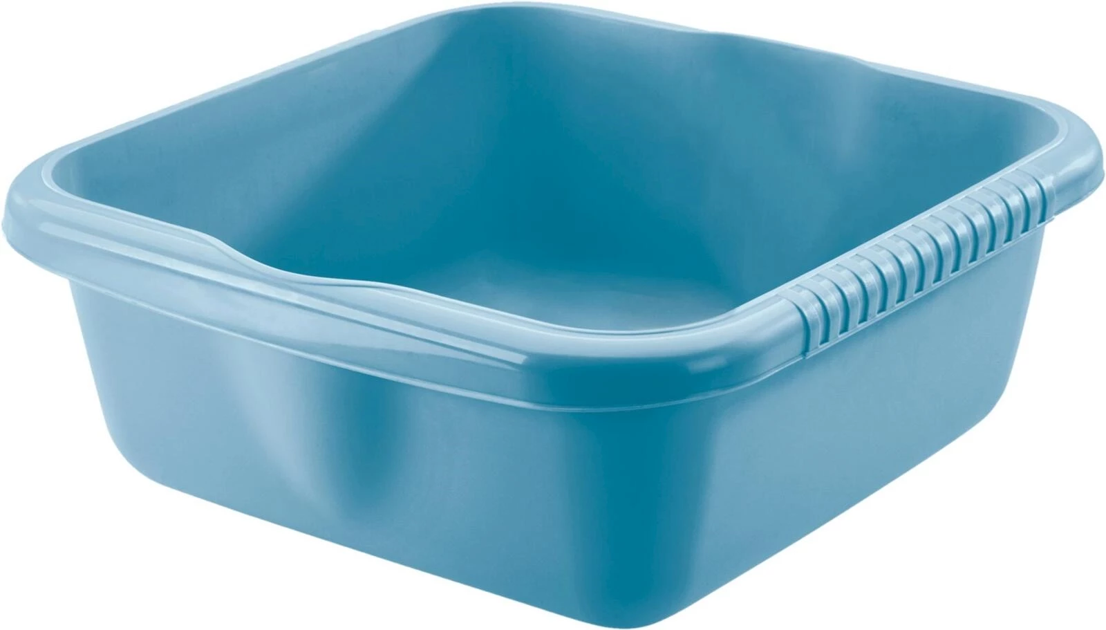 Plastikschüssel eckig 38 cm blau