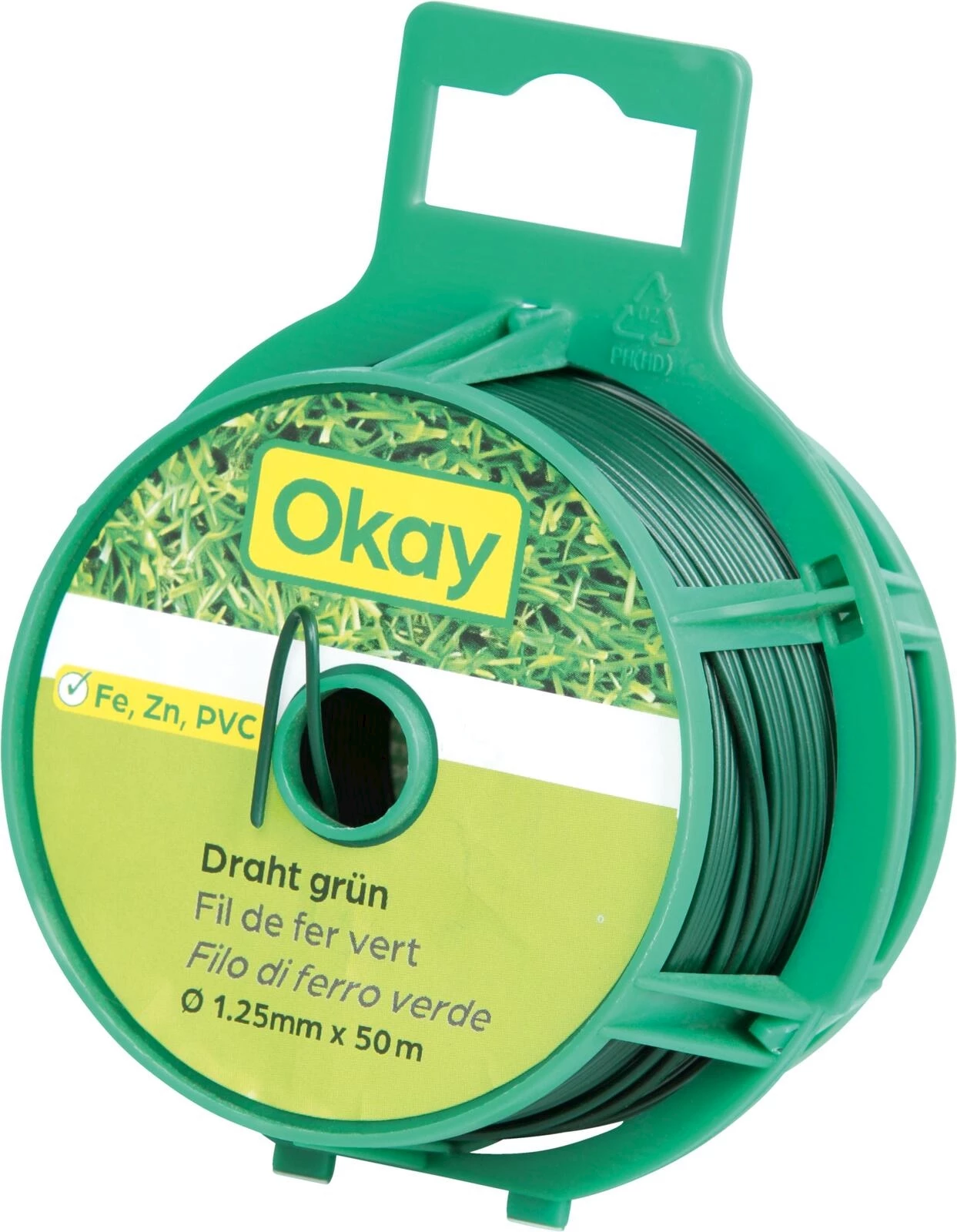 Fil de fer Ø 1,25mm × 50m vert