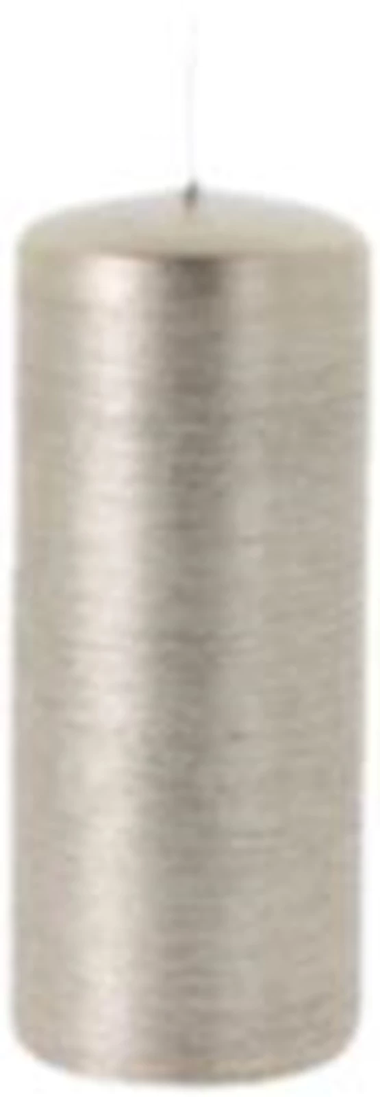 Zylinderkerze MIA 6x14 cm platin