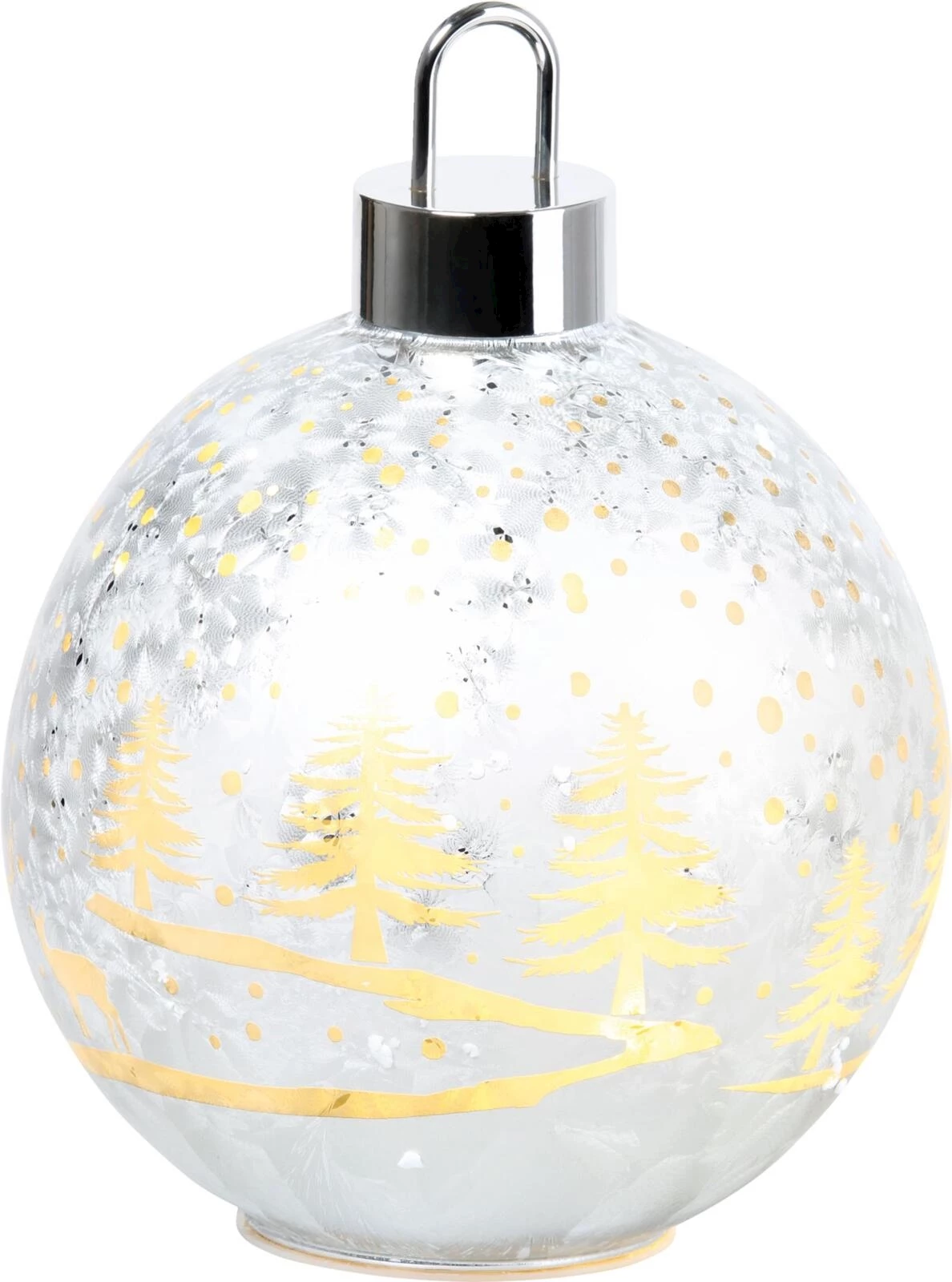 Glaskugel 20 LED weiss Ø 20 cm