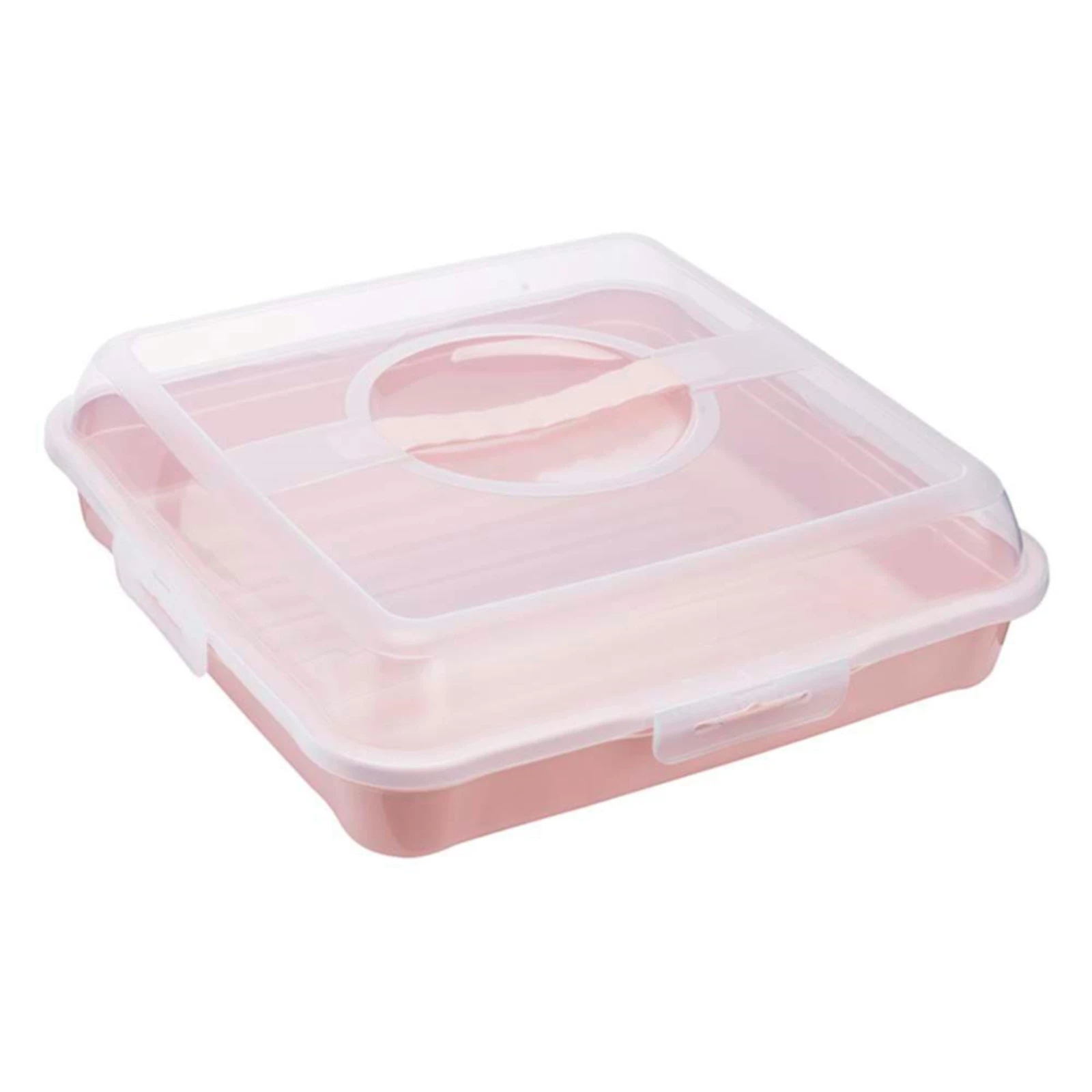 Kuchenbehälter quadratisch pink kaufen - Plastikbehälter / Kunststoffboxen