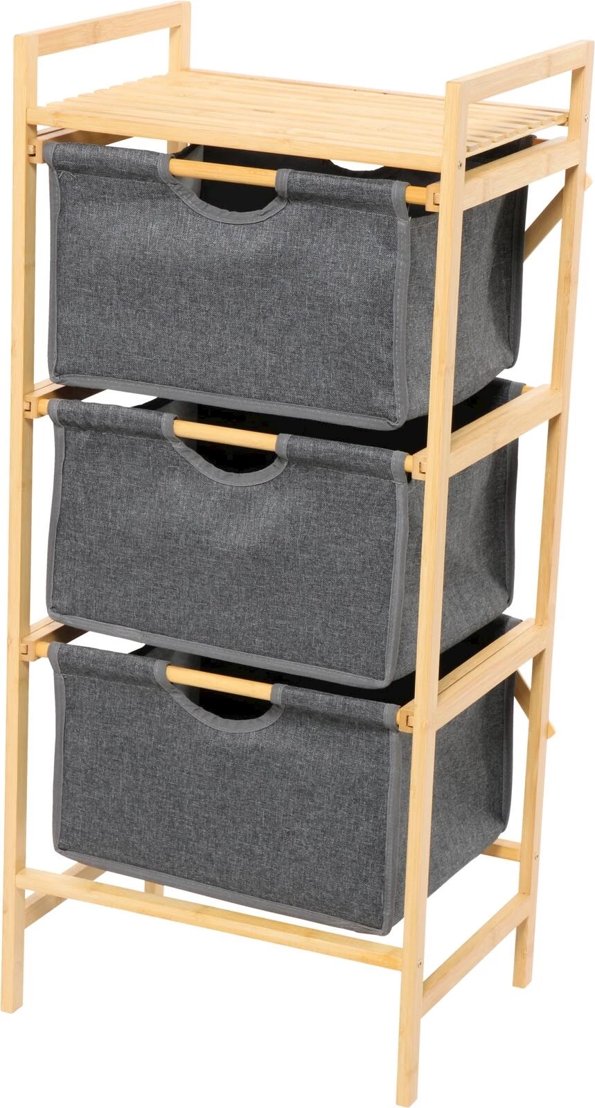 Étagère bois bambou 3 comparti.