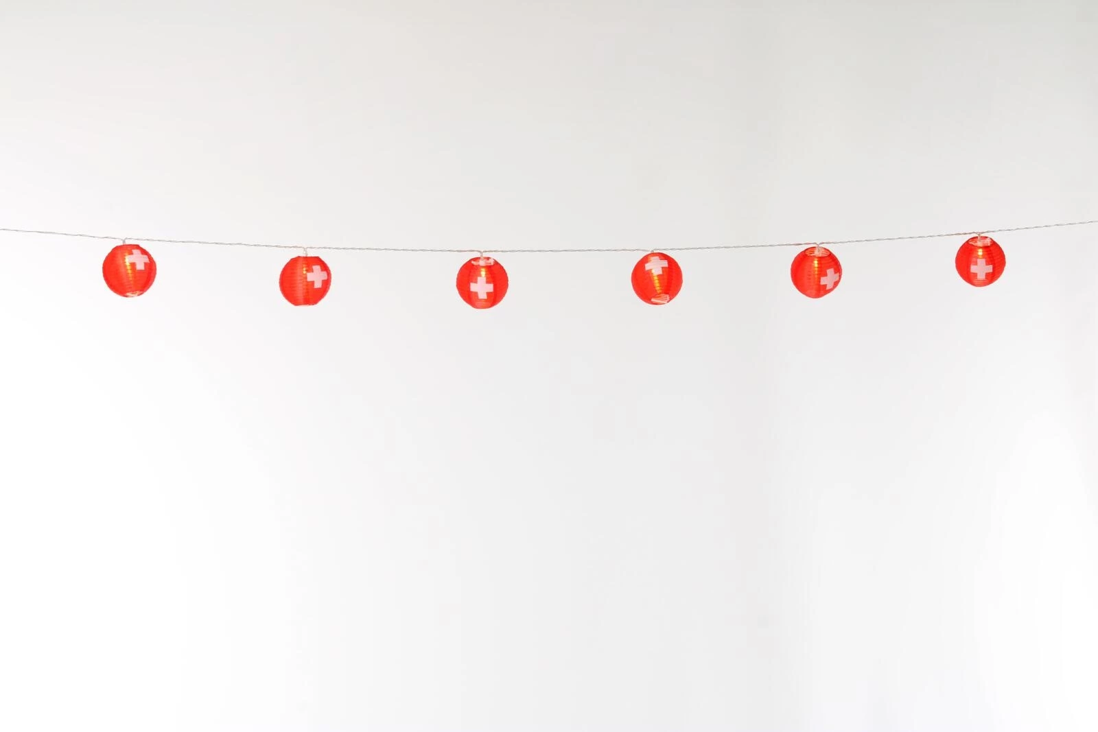 Lampion 1. août LED USB 7.75 m