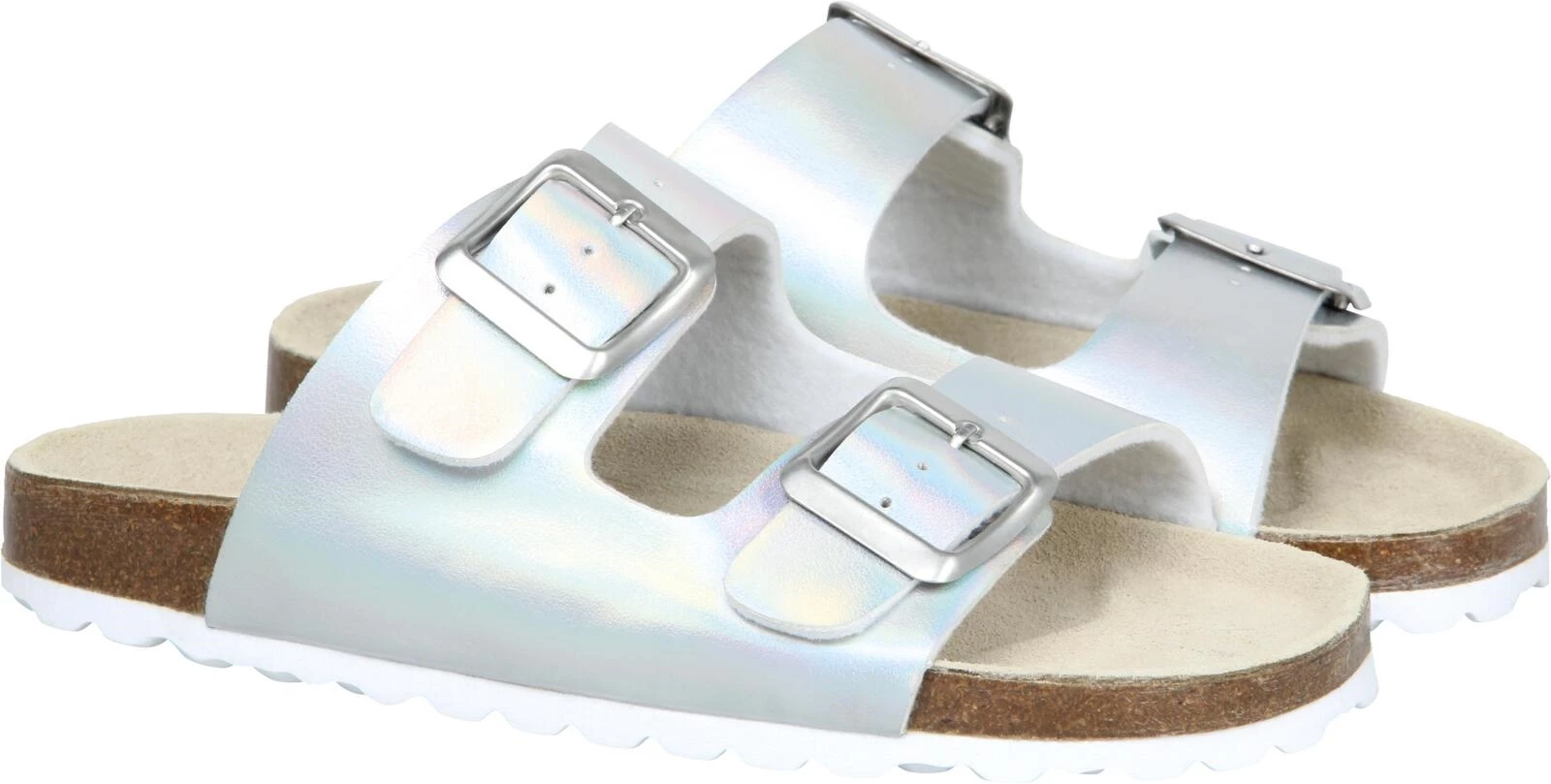 Fussbett-Slipper silber 29