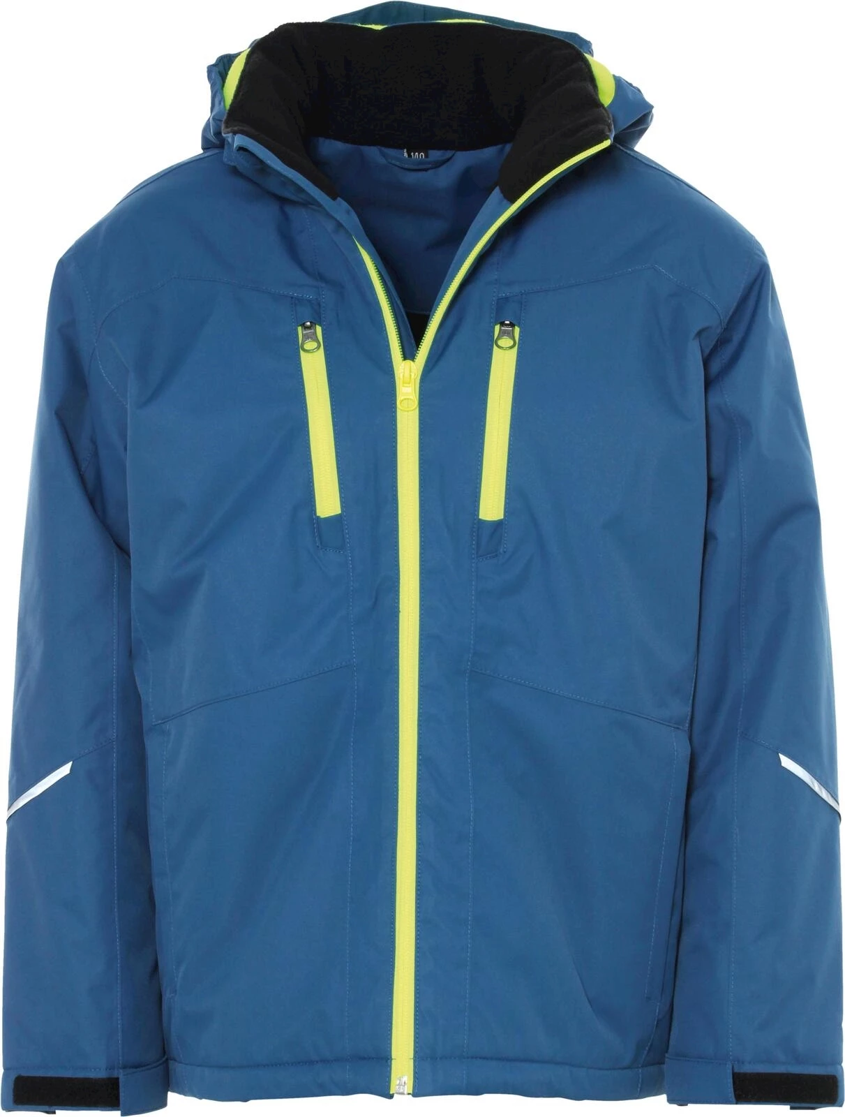 Winterjacke blau-lime 128