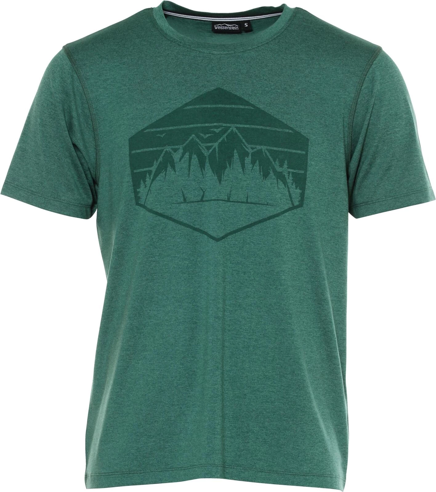 T-shirt trekk. vert foncé S