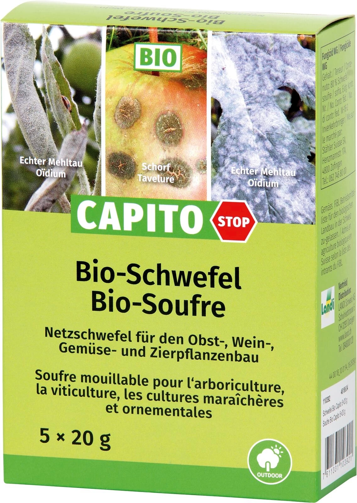 Schwefel Bio Capito 5×20 g