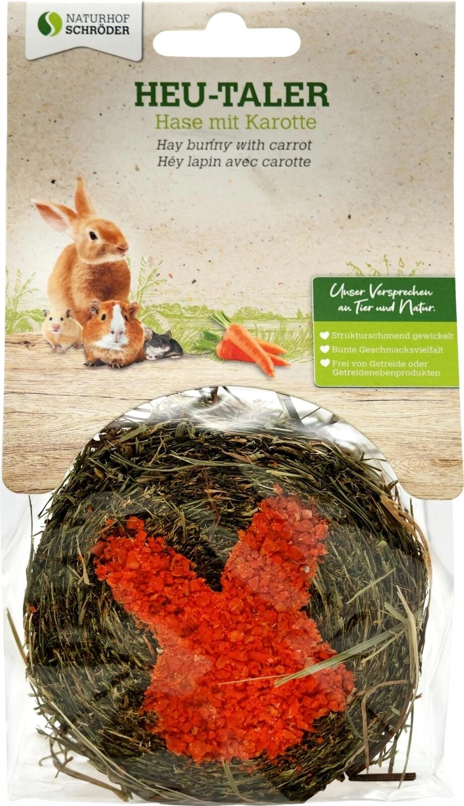Lapin de foin carotte 65 g