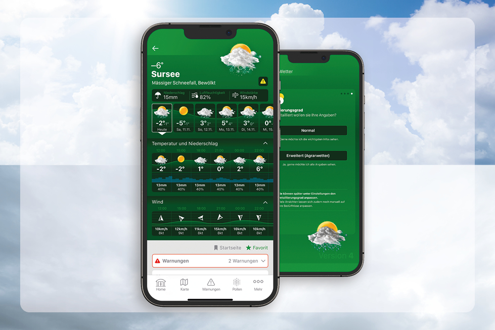 Die LANDI Wetter App für unterwegs